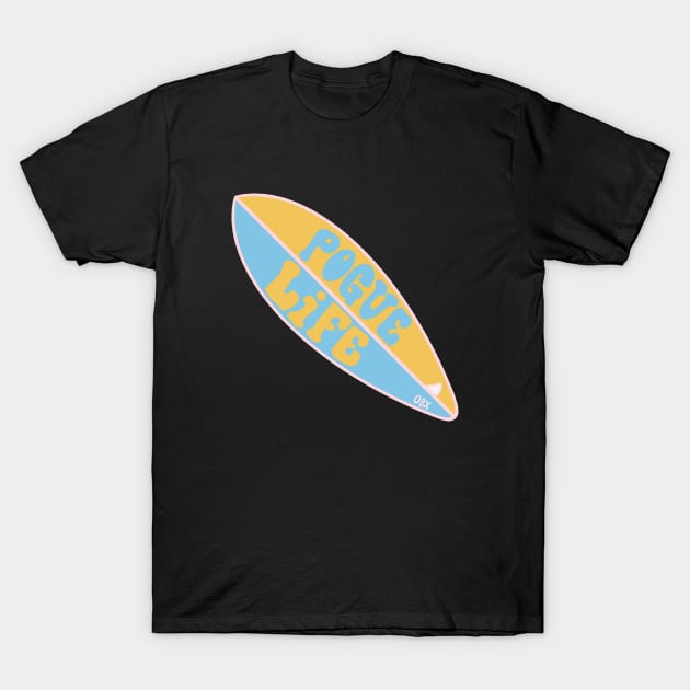 Pogue Life Surfboard - OBX T-Shirt by dreamiedesire